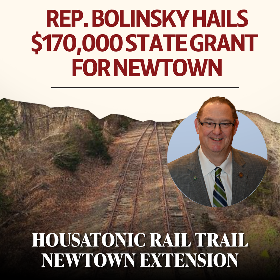 Bolinsky Announces $170,000 State Grant for Construction of Housatonic Rail Trail, Newtown Extension